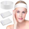 Sublaga Fashion Headbands | Sublaga 40 Pack Spa Headband For Women Disposable Skincare Headbands For Facials Esthetician Supplies Esthetician Headbands Stretch Headbands For Women'S Hair (40Pcs White)