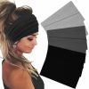 Sefiinh Fashion Headbands | Sefiinh Wide Headbands For Women Stretch Headband Boho Head Bands Women'S Hair Band Turban Workout Hairband Girls Accessories 6 Pack