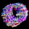 QSJQllo Fashion Headbands | Qsjqllo 50 Pcs Led Flower Crowns Headbands,Flower Crowns For Women,Mardi Gras Light Up Headbands Tiara Flower Crown Accessories For Wedding Beach Party Birthday Cosplay Halloween Christmas Day