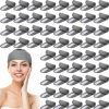 Tigeen Fashion Headbands | Tigeen 80 Pcs Spa Headband Bulk Adjustable Spa Headband For Washing Face Spa Facial Headband Makeup Headbands For Woman Skincare Headbands Women Hair Band For Washing Face Shower Makeup (Black)