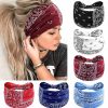 Awumbuk Fashion Headbands | Awumbuk Wide Headbands For Women Knotted No Slip Head Bands Soft Turban Headband Hair Accessories Boho African Solid Color Head Wraps For Women Yoga Workout Pack Of 6(Boho)