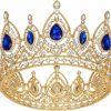 SWEETV Fashion Headbands | Sweetv Royal Queen Crown,Crystal Tiaras And Crowns For Women Girls,Wedding Birthday Pageant Prom Princess Hair Accessory