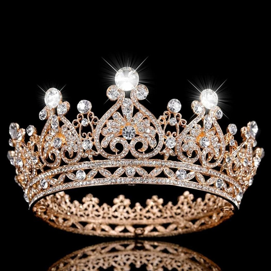 NODG Fashion Headbands | Nodg Gold Crowns For Women Bride Princess Crowns Tiaras And Crowns For Women Elegant Crowns Women'S Headbands Bridal Wedding Headbands For Women