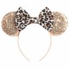 CHuangQi Fashion Headbands | Chuangqi Mouse Ears Headband With Shiny Bow, Double-Sided Sequins Glitter Hair Band, For Birthday Party Celebration & Event (Xc11)