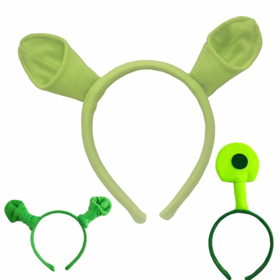 Pumnao Fashion Headbands | Pumnao Cute Headband,Headband With Ears,Alien Headband,Cute Decorative Hair Hoop,Dressing Up For Halloween, Parties, Birthdays, Cosplay, And Fun Hairstyles (Green Ear)