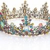 Yean Fashion Headbands | Yean Baroque Rhinestone Crowns And Tiaras Gold Bridal Queen Crown Crystal Wedding Tiara Crown For Women