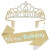 ACO-UINT Fashion Headbands | Aco-Uint Birthday Crown For Women, Silver Birthday Headband Birthday Sash It'S My Birthday Crown, Birthday Girl Crown Birthday Tiara Birthday Decorations Birthday Gifts