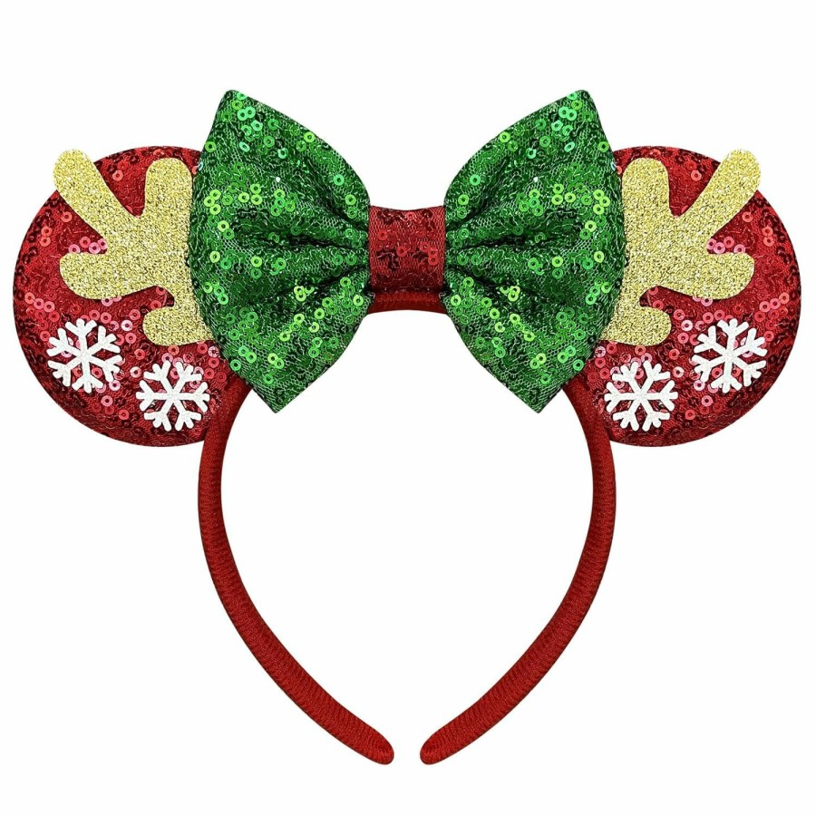 Trnerm Fashion Headbands | Trnerm Mouse Ears Headband For Women Neutral Fuzzy Mouse Ears Park Ears Christmas Headband For Adult Kid