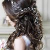 Unicra Fashion Headbands | Unicra Flower Bride Wedding Hair Vine Crystal Bridal Headbands Flower Girls Headpiece Pearl Hair Accessories For Women And Girls (Silver)