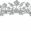 SAMKY Fashion Headbands | Samky Bridal Tiara Silver Rhinestone Wedding Crown For Brides Crystal Queen Headpiece