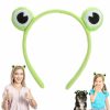 WLLHYF Fashion Headbands | Wllhyf 1Pcs Cute Frog Headband Spa Headband Head Hoop Frog Eye Makeup Head Band Soft Elastic Hair Band For Washing Face Head Wrap Funny Hair Band For Girls Women Yoga Skincare Headbands