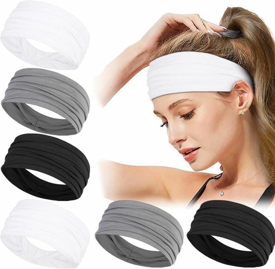 TERSE Fashion Headbands | Terse Workout Headbands For Women Non Slip Sweatbands Hair Band'S For Women Athletic Hair Sports Yoga Running Moisture Wicking Head Band