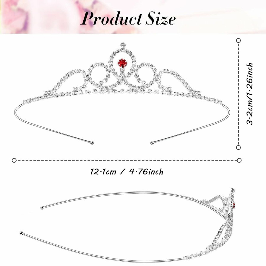 Chuangdi Fashion Headbands | Chuangdi 16 Pcs Bulk Girls Tiara Crown Silver Princess Rhinestone Headband Crystal Wedding Tiara For Kid Women Birthday Party(Lovely Style, Lovely Style)