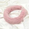 Yonchic Fashion Headbands | Faux Fur Headband, Soft Headbands For Women Girl, Non-Slip Fashion Hairbands Hair Accessories (Pink)