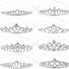 Cinaci Fashion Headbands | Cinaci 8 Pieces Silver Metal Bridal Wedding Party Prom Rhinestone Headbands Flower Girl Hair Bands Tiaras Crowns Accessories For Brides Bridesmaids Women Girls Teens Kids