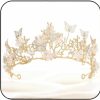 Kilshye Fashion Headbands | Kilshye Queen Crown Gold Tiaras And Crowns Butterfly Rhinestone Tiara Vintage Bridal Wedding Crown Pageant Costume Prom Headpiece For Women And Girls