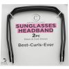 Controlled Chaos Fashion Headbands | Controlled Chaos 2 Pcs Sunglasses Headbands Square Headbands Fits Like Sunglasses & Provide A Comfortable & Secure Fit Adjustable Curly Hair Headbands - Black & Dark Brown - (16.5 Cm*14.5 Cm)