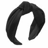 Etercycle Fashion Headbands | Etercycle 2Pcs Headbands For Women, Bow Knotted Wide Headband, Yoga Hair Band Fashion Elastic Hair Accessories For Women (Black, Leopard)