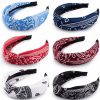 Duufin Fashion Headbands | Duufin 6 Pieces Paisley Bandana Headbands Twisted Knot Boho Headbands Top Knot Headband Vintage Cross Knotted Headbands For Women And Girls