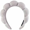 AOENJIE Fashion Headbands | Aoenjie Spa Headbands For Washing Face Or Makeup, Sponge Bubble Skincare Headbands, Puffy Terry Cloth Hairband For Women, Skin Care Makeup Headwear Hair Accessories For Girls (Coffee)