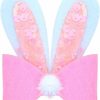 Needzo Fashion Headbands | Needzo Easter Bunny Ears Hair Accessories, Pink And White Spring Items For Egg Hunts And Parties, One Size