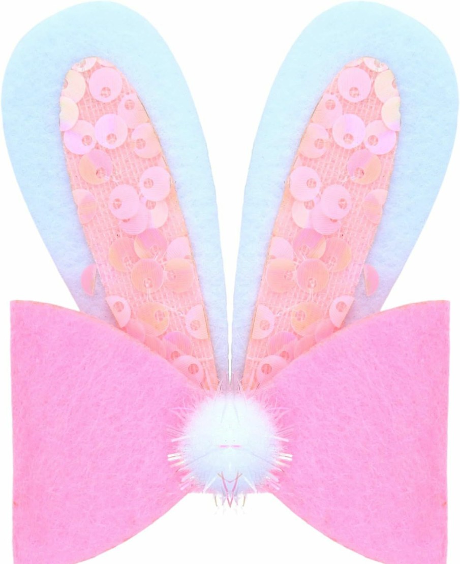 Needzo Fashion Headbands | Needzo Easter Bunny Ears Hair Accessories, Pink And White Spring Items For Egg Hunts And Parties, One Size