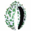 boderier Fashion Headbands | Boderier St.Patrick'S Day Headband For Women Green Irish Top Hat Headband Crystal Embellished Knotted Headband Green Day Party Costume Headwear Accessories Gifts (Top Hat)