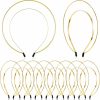 Yilloog Fashion Headbands | 10 Pcs Photoshoot Hair Band Angel Bridal Metal Headband Double Wire Headband Halloween Costume Headpiece Wedding Goddess Crown Diy Hair Accessories For Women And Girls Halloween Parties (Gold)