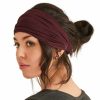 CHARM Fashion Headbands | Dark Gray Japanese Bandana Headbands For Men And Women Comfortable Head Bands With Elastic Secure Snug Fit Ideal Runners Fitness Sports Football Tennis Stylish Lightweight L