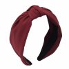 MHDGG Fashion Headbands | Mhdgg 1Pcs Knotted Headbands For Women Turban Headbands For Women Wide Headbands For Women Knot Headband Solid Colors Hair Knotted Hair Band For Women Headwear,Black