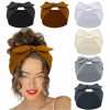 Huachi Fashion Headbands | Huachi 6 Packs Bow Headbands For Women 7'' Extra Wide Head Bands For Women'S Hair Non Slip Headwraps Workout Turban Hair Accessories