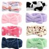 loceast Fashion Headbands | Loceast 12Pcs Spa Headband, Makeup Headband Bow Headbands For Women Coral Fleece Spa Headband For Washing Face, Skincare Headbands For Shower Makeup