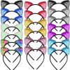 WXJ13 Fashion Headbands | Wxj13 20 Pieces Cat Ears Headbands Reversible Sequin Headband Cute Cat Headbands