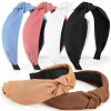 DiyJibb Fashion Headbands | Diyjibb Headbands For Women Girls - 6Pcs Stylish Top Knotted Headbands - Knotted Headband For Women - Head Bands Wide Hairband Hair Accessories