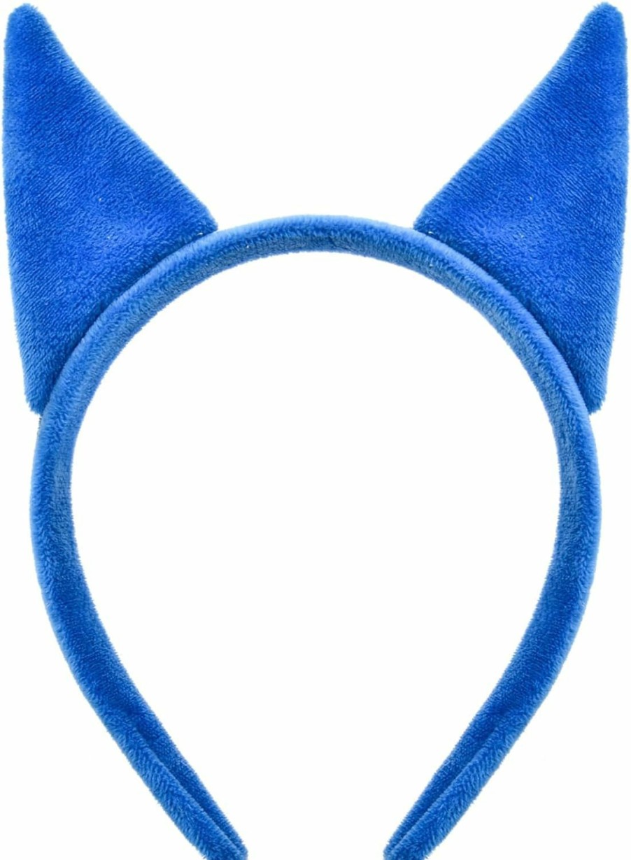 Merroyal Fashion Headbands | Merroyal Blue Cat Ears Headband Boy Girls Halloween Accessory Cat Costume