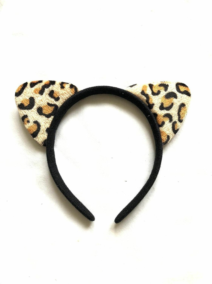 PDTXCLS Fashion Headbands | Headband Shiny Hair Hoops Cute Fluffy Hair Accessories For Women Girls Daily Wearing & Party Favor Decoration (12 Cheetah Ear)