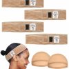 Heerf Fashion Headbands | Adjustable Velvet Wig Grip Comfort Band, Wig Liner Headband, Headband Holder For Wigs For Men Women 2 Pack