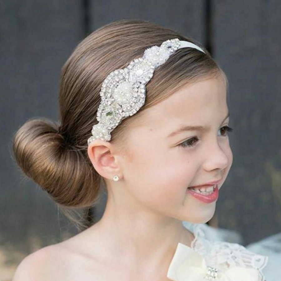 Missgrace Fashion Headbands | Missgrace Flower Gilr Silver Crystal Rhinestones Headband Wedding Hair Accessories Hair Jewelry For Wedding And Girls