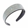 Amariver Fashion Headbands | Amariver Black Rhinestone Headbands Sparkly Glitter Hair Band For Women Fashion Crystal Thick Headband Diamonds Wide Beaded Head Band Bling Jeweled Hair Hoops Stylish Hair Accessories For Women Girls