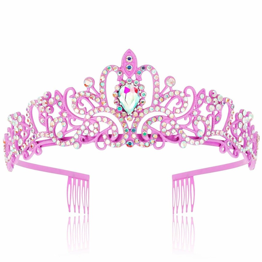 COCIDE Fashion Headbands | Cocide Tiara Crystal Crowns Princess Rhinestone Crown With Combs Bride Headbands Bridal Wedding Prom Birthday Party Hair Accessories Jewelry For Women Girls (Silver)