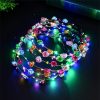 REQO Fashion Headbands | Reqo Led Flower Crown 12Pcs,Light Up Flower Crown Headband For Girls,Women,Kid, For Halloween Cosplay Christmas Birthday Wedding Mardi Gras Beach Party