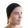 LIFESOFT Fashion Headbands | Lifesoft 100 Count Disposable Facial Spa Headbands, Individual Wrapped (Black)